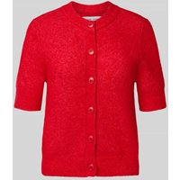 Samsøe Samsøe Cardigan aus Woll-Mix mit 1/2-Arm Modell 'NOURA' in Rot, Größe S von Samsøe Samsøe