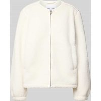 Samsøe Samsøe Fleecejacke mit Rundhalsausschnitt Modell 'AUTUMN' in Offwhite, Größe XS von Samsøe Samsøe