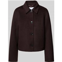 Samsøe Samsøe Jacke aus Woll-Mix mit Umlegekragen Modell 'HOLLY' in Schoko Melange, Größe M Samsøe Samsøe Jacke aus Woll-Mix mit Umlegekragen Modell 'HOLLY' in Schoko Melange, Größe M von Samsøe Samsøe