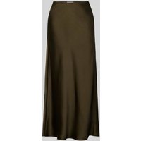 Samsøe Samsøe Maxirock aus Satin mit elastischem Bund Modell 'AGNETA' in Oliv Melange, Größe XL Samsøe Samsøe Maxirock aus Satin mit elastischem Bund Modell 'AGNETA' in Oliv Melange, Größe XL von Samsøe Samsøe