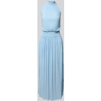 Samsøe Samsøe Midikleid mit Stehkragen und elastischem Taillenband Modell 'UMA' in Hellblau, Größe XS von Samsøe Samsøe