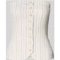 Samsøe Samsøe Off-Shoulder-Bluse mit Knopfleiste Modell 'SAELLENA' in Offwhite, Größe M von Samsøe Samsøe
