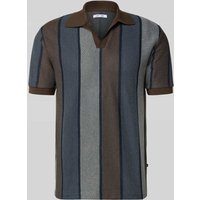 Samsøe Samsøe Poloshirt mit gerippten Ärmelabschlüssen Modell 'TRAVIS' in Dunkelblau, Größe XL von Samsøe Samsøe