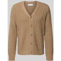 Samsøe Samsøe Regular Fit Cardigan aus reiner Baumwolle Modell 'Samicah' in Hellbraun, Größe L Samsøe Samsøe Regular Fit Cardigan aus reiner Baumwolle Modell 'Samicah' in Hellbraun, Größe L von Samsøe Samsøe