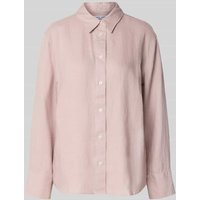 Samsøe Samsøe Regular Fit Leinenbluse mit Hemdblusenkragen Modell 'SANOT' in Flieder, Größe M Samsøe Samsøe Regular Fit Leinenbluse mit Hemdblusenkragen Modell 'SANOT' in Flieder, Größe M von Samsøe Samsøe