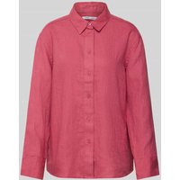 Samsøe Samsøe Regular Fit Leinenhemdbluse mit durchgehender Knopfleiste in Rose, Größe M Samsøe Samsøe Regular Fit Leinenhemdbluse mit durchgehender Knopfleiste in Rose, Größe M von Samsøe Samsøe