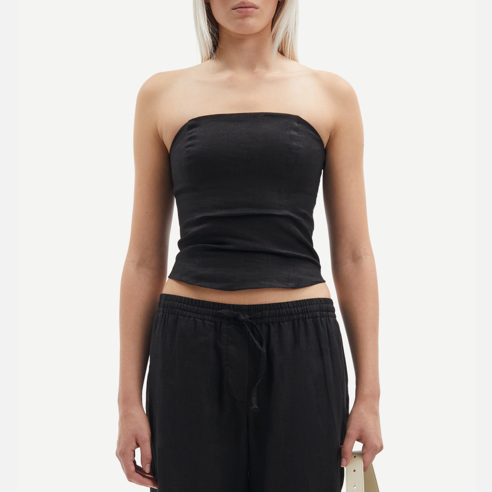 Samsøe Samsøe Saelynn Linen Bandeau Top - L von Samsøe Samsøe