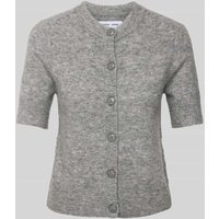 Samsøe Samsøe Strickjacke mit Knopfleiste Modell 'SANOURA' in Mittelgrau Melange, Größe S von Samsøe Samsøe