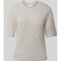 Samsøe Samsøe Strickpullover aus Alpaka-Mix mit 1/2-Arm Modell 'JEANNE' in Hellgrau Melange, Größe S von Samsøe Samsøe