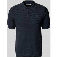 Samsøe Samsøe Strickshirt mit Polokragen und Knopfleiste in Dunkelblau, Größe L Samsøe Samsøe Strickshirt mit Polokragen und Knopfleiste in Dunkelblau, Größe L von Samsøe Samsøe