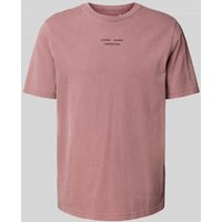 Samsøe Samsøe T-Shirt mit Label-Print Modell 'MARCUS' in Rot Melange, Größe S von Samsøe Samsøe