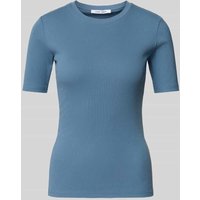 Samsøe Samsøe T-Shirt mit Rundhalsausschnitt in Bleu, Größe L von Samsøe Samsøe