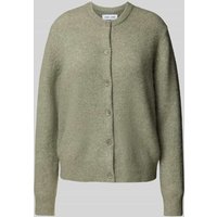 Samsøe Samsøe Cardigan mit Rundhalsausschnitt Modell 'NOR' in Oliv, Größe M von Samsøe Samsøe