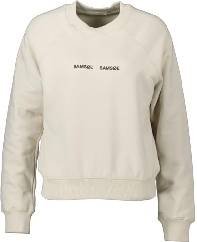 Samsøe & Samsøe Damen Sweatshirt 'Barletta' beige (DE/NL/SE/PL, Alphanumerisch, M, Regular, Regular, beige) von Samsøe & Samsøe