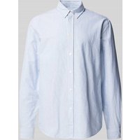 Samsøe Samsøe Regular Fit Freizeithemd mit Button-Down-Kragen Modell 'SALIAM' in Hellblau, Größe S von Samsøe Samsøe