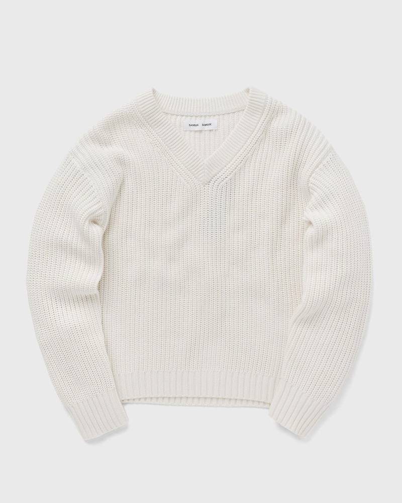 Samsøe & Samsøe SARAILA V-NECK 12923 women Pullovers white in Größe:L von Samsøe & Samsøe