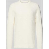 Samsøe Samsøe Strickpullover mit Sturkturmuster Modell 'SANINO' in Offwhite, Größe XXL von Samsøe Samsøe