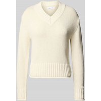 Samsøe Samsøe Strickpullover mit V-Ausschnitt Modell 'SALOU' in Offwhite, Größe M Samsøe Samsøe Strickpullover mit V-Ausschnitt Modell 'SALOU' in Offwhite, Größe M von Samsøe Samsøe
