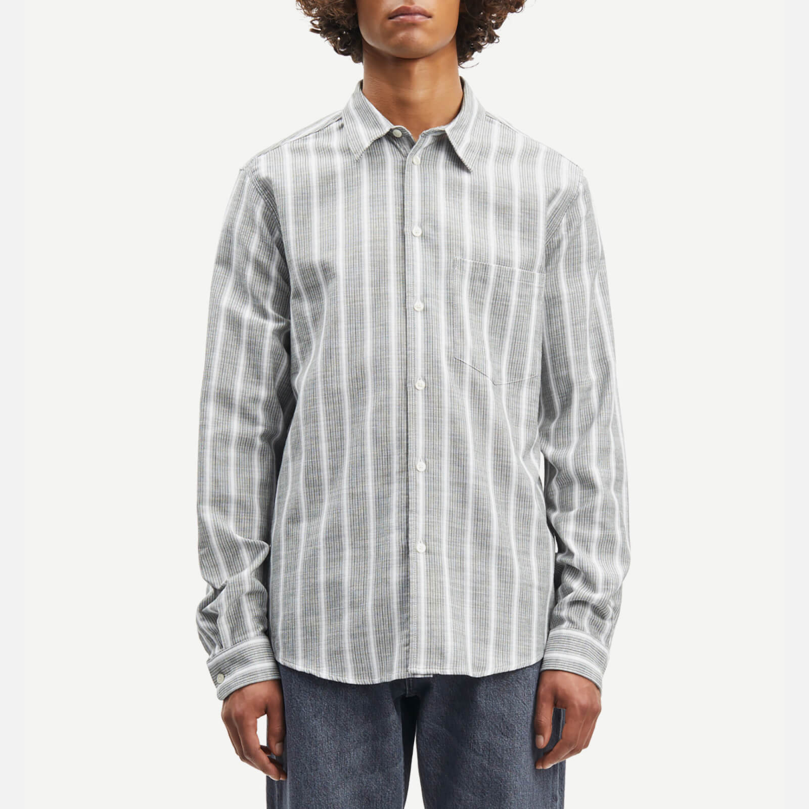 Samsøe Samsøe Liam FP Cotton-Jacquard Shirt - M von Samsøe Samsøe