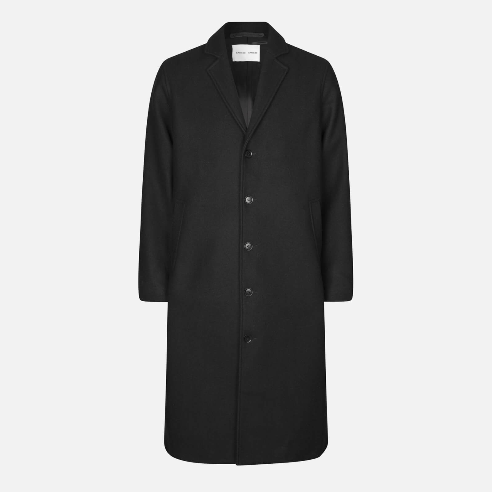 Samsøe Samsøe Tesfa Wool-Blend Coat - M von Samsøe Samsøe