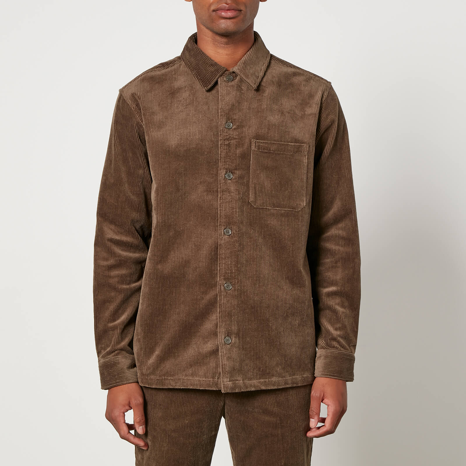 Samsøe Samsøe Damon Cotton-Blend Corduroy Shirt - M von Samsøe Samsøe