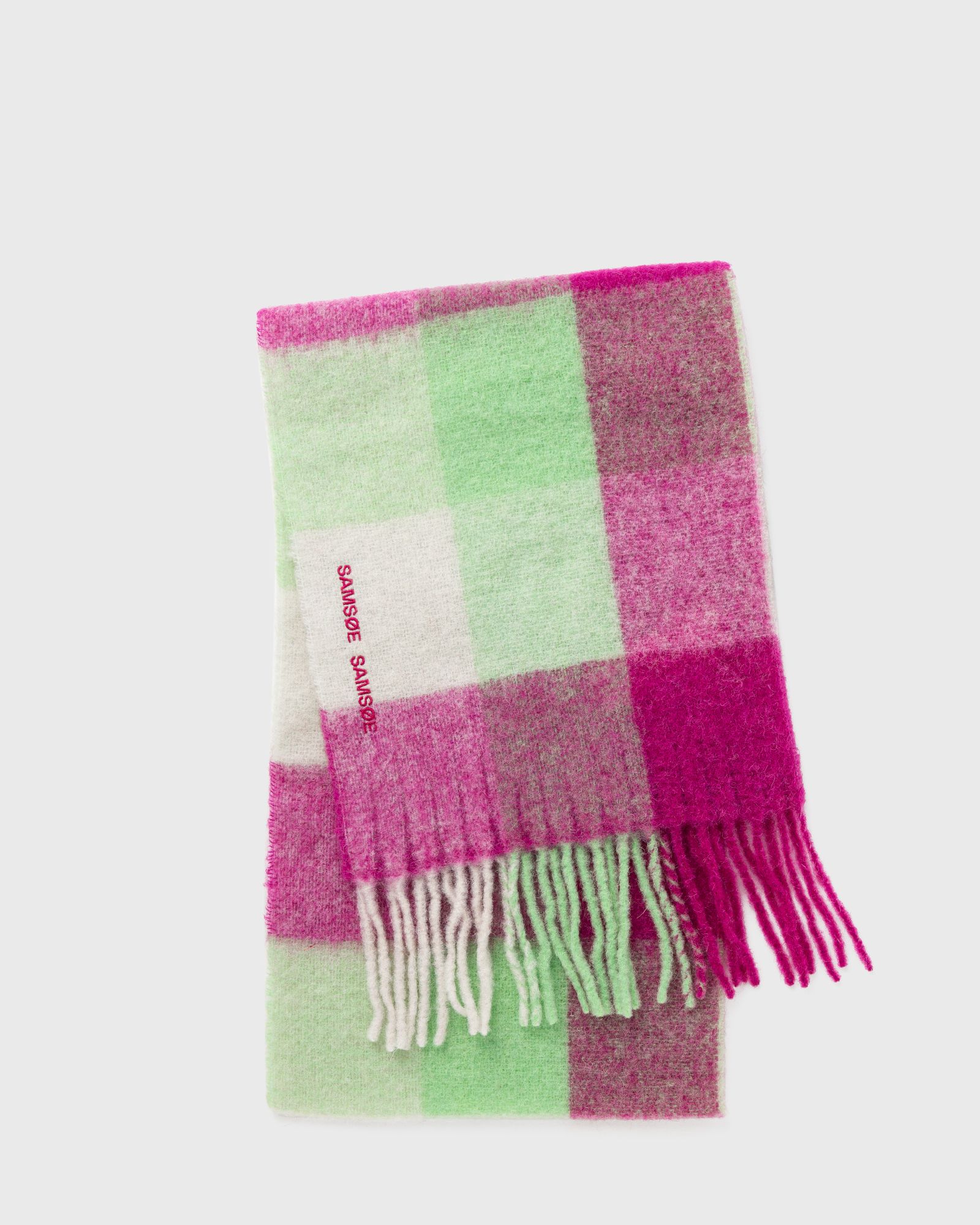 Samsøe & Samsøe ALEX SCARF women Scarves green|pink in Größe:ONE SIZE von Samsøe & Samsøe