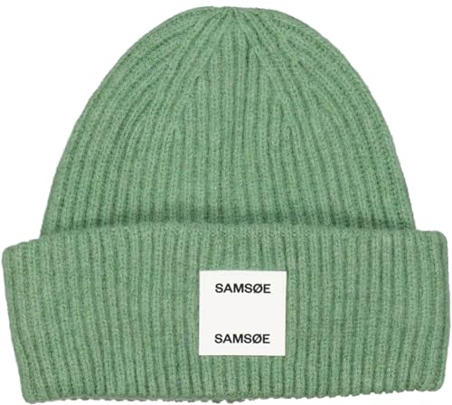 Samsøe & Samsøe Beanie Damen Mütze 'AMA' pastellgrün, OneSize von Samsøe & Samsøe