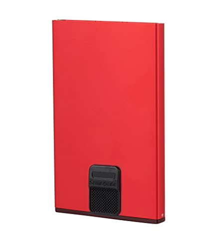 Samsonite Alu Fit - Aluminium Kreditkartenetui mit RFID und NFC Schutz, Smart Wallet, Platz für bis zu 6 Karten, 10.2 cm, Rot (Red) von Samsonite