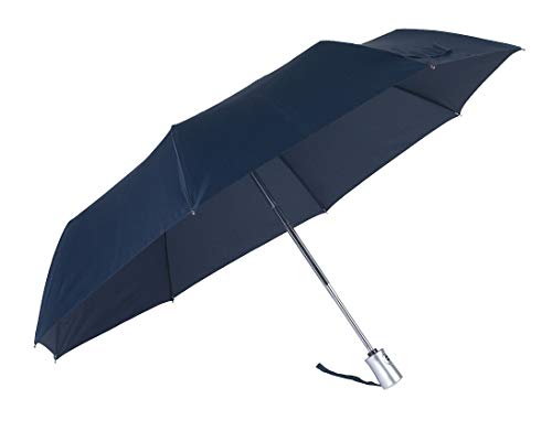 Samsonite Rain Pro Regenschirm mit 3 Abschnitten, automatisches Öffnen und Schließen, 28,5 cm, blau von Samsonite