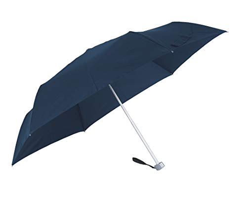 Samsonite Rain Pro 3-teiliger manueller flacher Regenschirm, 24 cm, blau von Samsonite