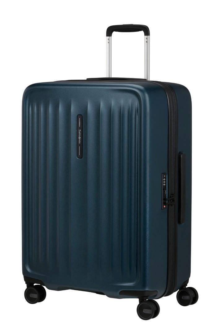 Samsonite - 4Rad-Schalentrolley Spinner 67 Exp Steel Blue Blau von Samsonite