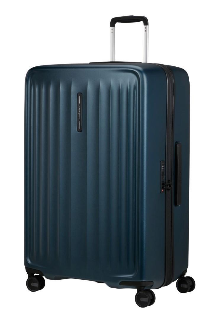 Samsonite - 4Rad-Schalentrolley Spinner 75 Exp Steel Blue Blau von Samsonite