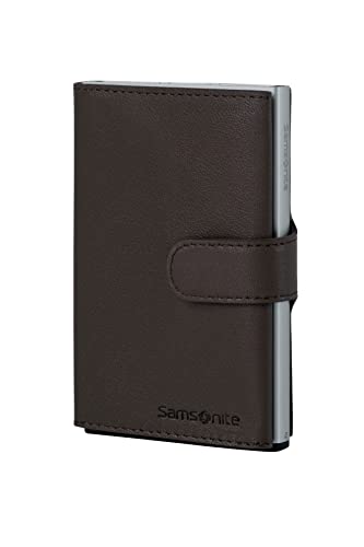 Samsonite Alu Fit SLG - Geldbörse, 10.2 cm, Braun (Dark Brown) von Samsonite