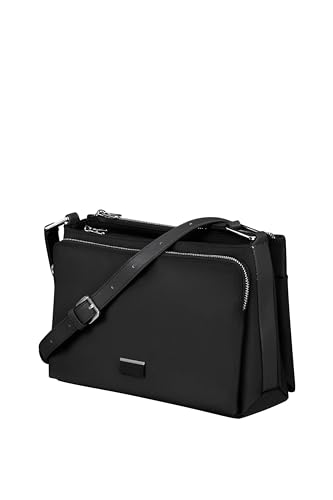 Samsonite Be-Her - Schultertasche M mit 3 Fächer, 28.5 cm, 7 L, Schwarz (Black) von Samsonite