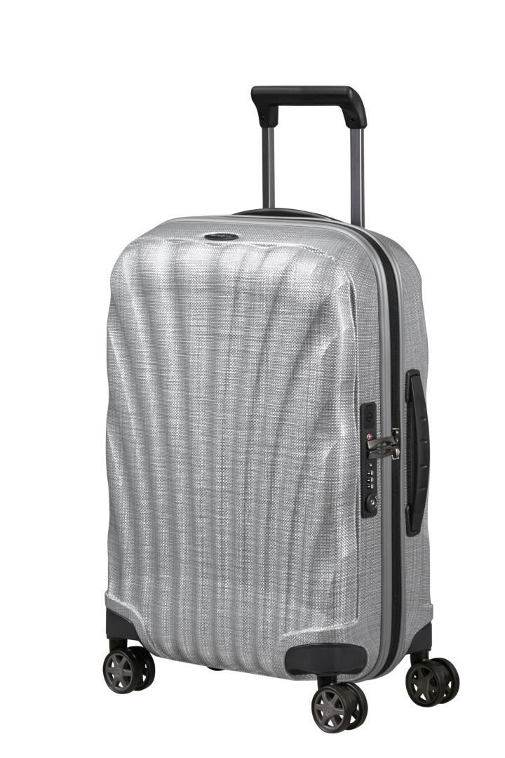 Samsonite - C-LITE 4Rad-Schalentrolley Spinner 55 Ltd Aluminium Silber von Samsonite