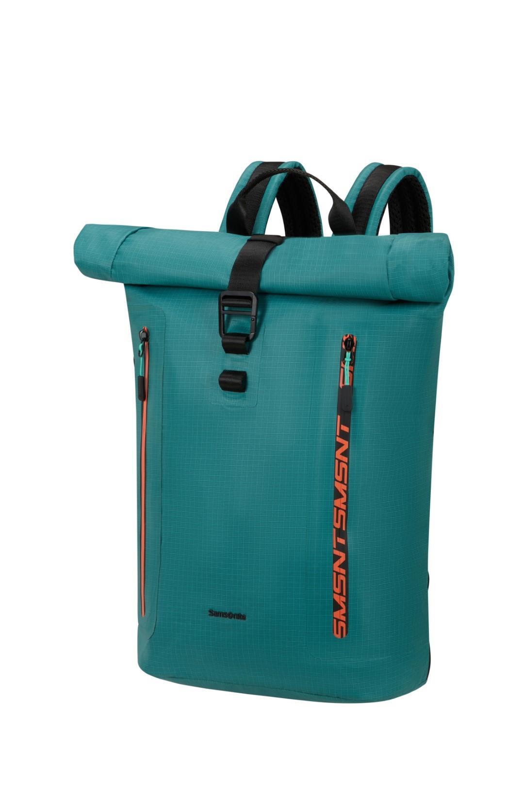 Samsonite - COATIFY BIZ Computerrucksack Rolltop Backpack 15.6 Northern Blue-Orange Blau von Samsonite