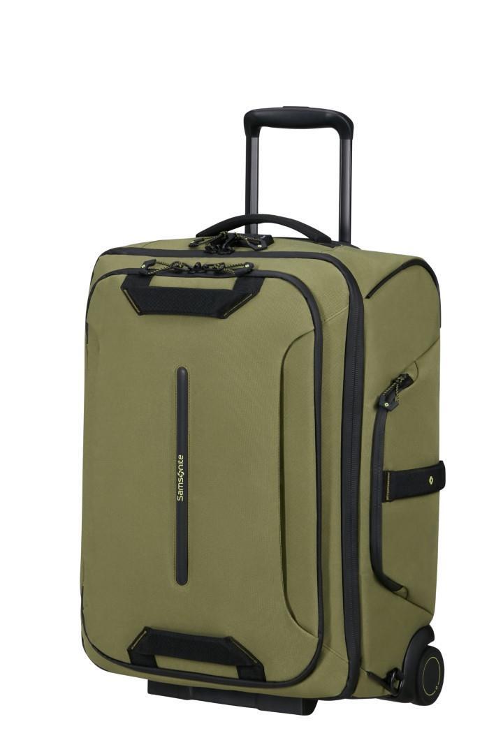 Samsonite - ECODIVER Reisetasche Mit Rollen Duffle Wheels 55 Bp Ltd Waxed Wasabi Oliv von Samsonite