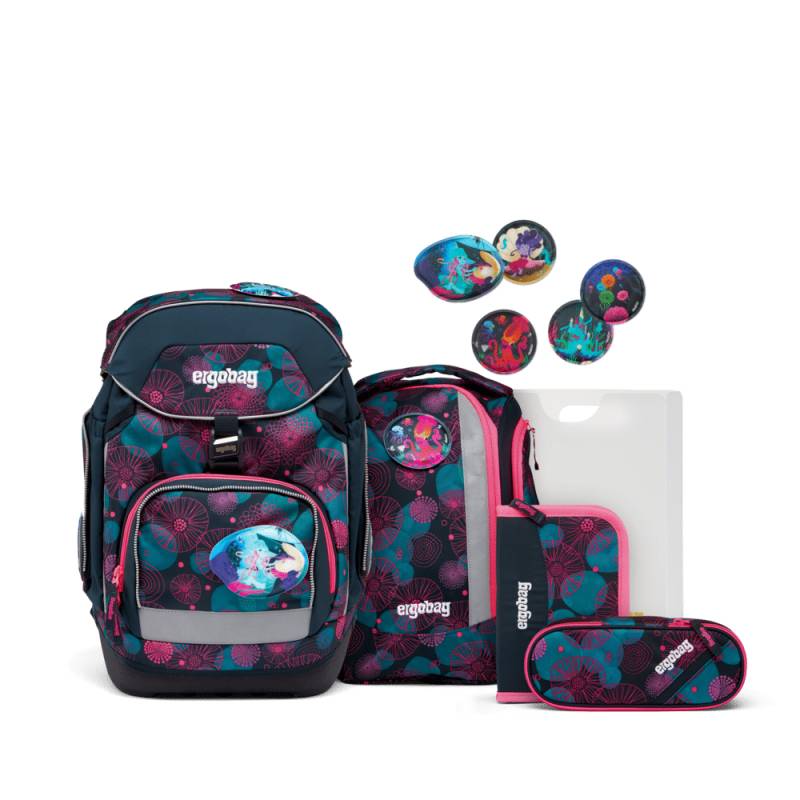 Ergobag - ergobag Schulrucksack-Set Korallbär Lila - Gr. - One Size von Ergobag