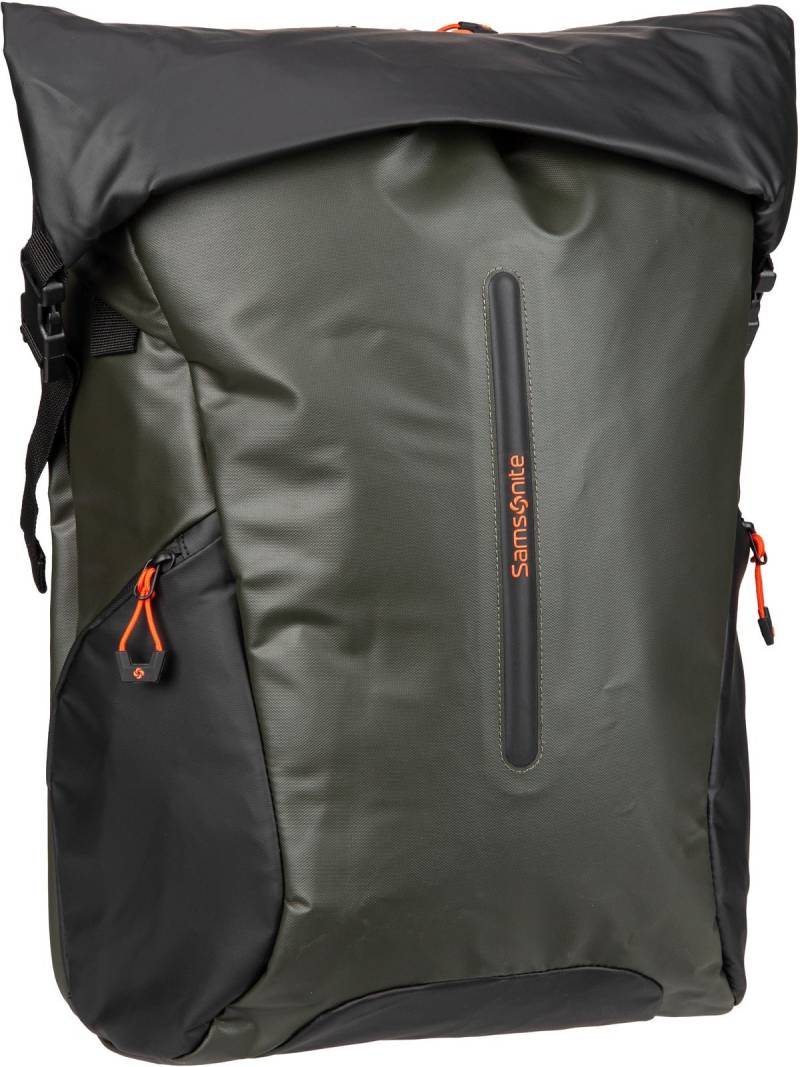 Samsonite Ecodiver Rolltop Backpack L  in Oliv (0.7 Liter), Rolltop Rucksack von Samsonite