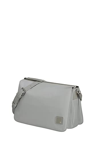 Samsonite Essentially Karissa - Schultertasche M mit 3 Fächer, 28 cm, Grau (Dove Grey) von Samsonite