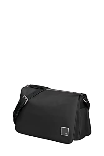 Samsonite Essentially Karissa - Schultertasche M mit 3 Fächer, 28 cm, Schwarz (Black) von Samsonite