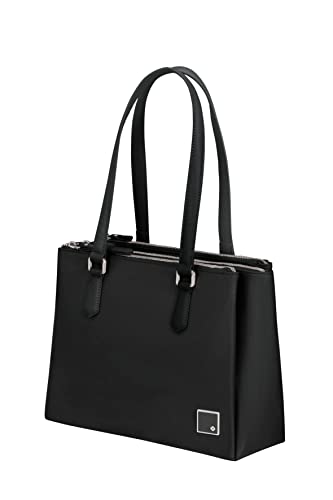 Samsonite Essentially Karissa - Schultertasche mit 3 Fächer, 34 cm, Schwarz (Black) von Samsonite