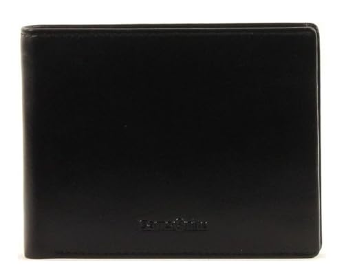 Samsonite Herren Geldbörse Schwarz (Black) - Minimalistisch, Vollrindleder, Polyester, Verschiedene Fächer, Gut sichtbares Logo, Zweifach gefaltet von Samsonite
