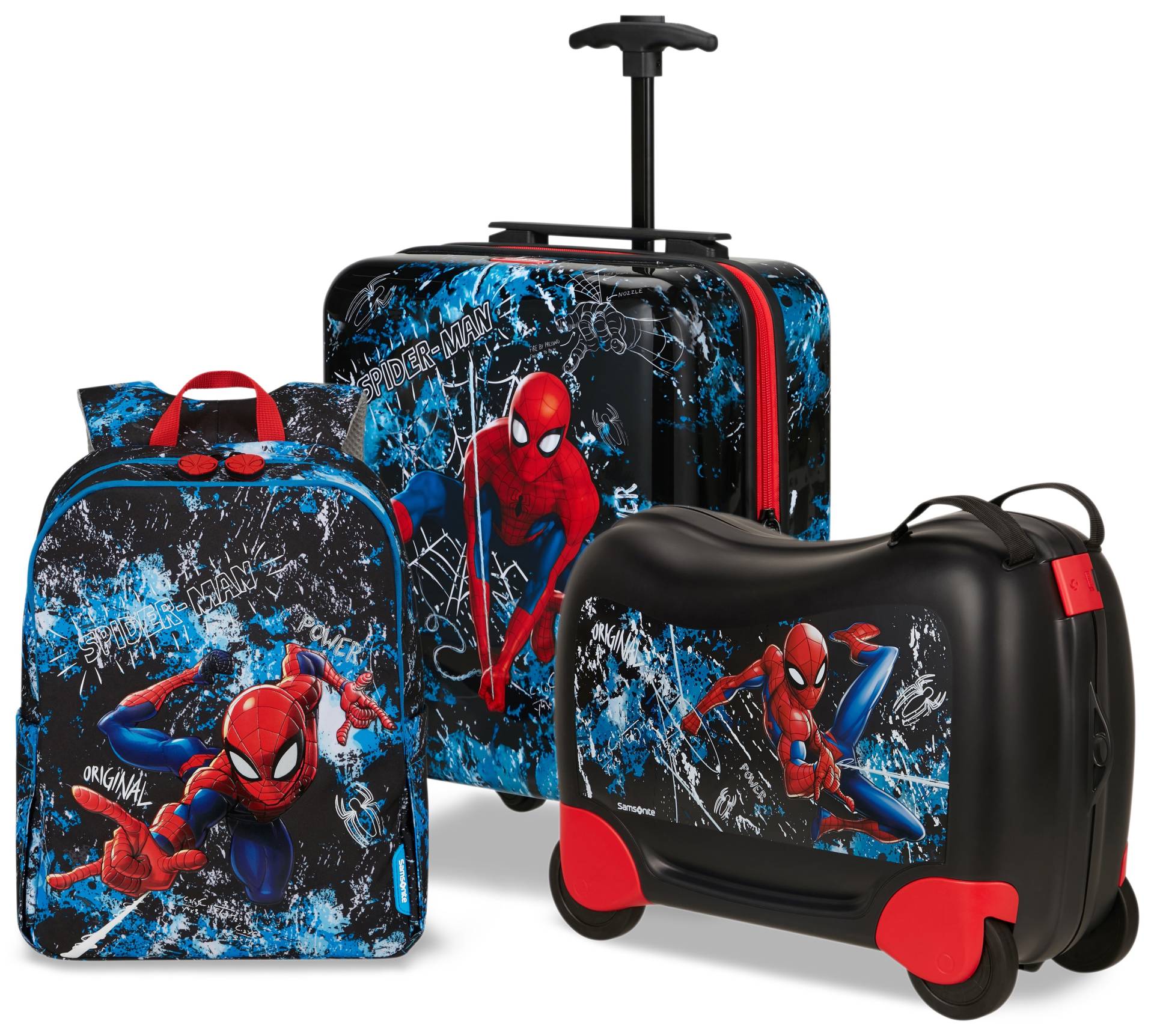 Samsonite Kinderkoffer "DAYDREAM MARVEL, Spiderman Mystery" 24 l 4 Rollen Kinder-Reisegepäck Kindertrolley von Samsonite