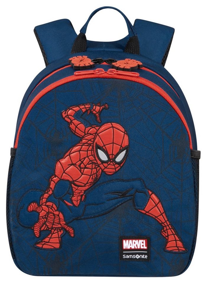 Samsonite Kinderrucksack Disney Ultimate 2.0 BP S Marvel Spiderman web, Kinder Freizeitrucksack Kindergartenrucksack aus recyceltem Material von Samsonite