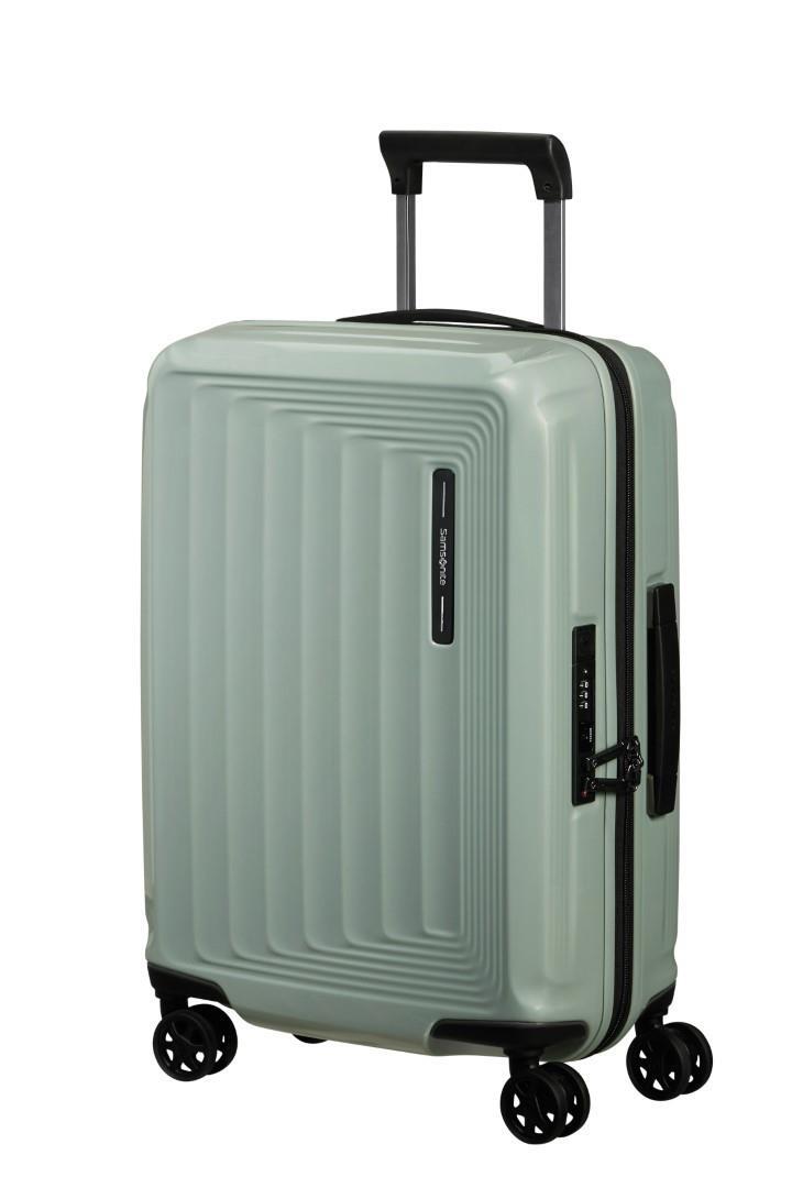 Samsonite - NUON 4Rad-Schalentrolley Spinner 55 Exp Metallic Mineral Green Grün - Gr. - 55 von Samsonite
