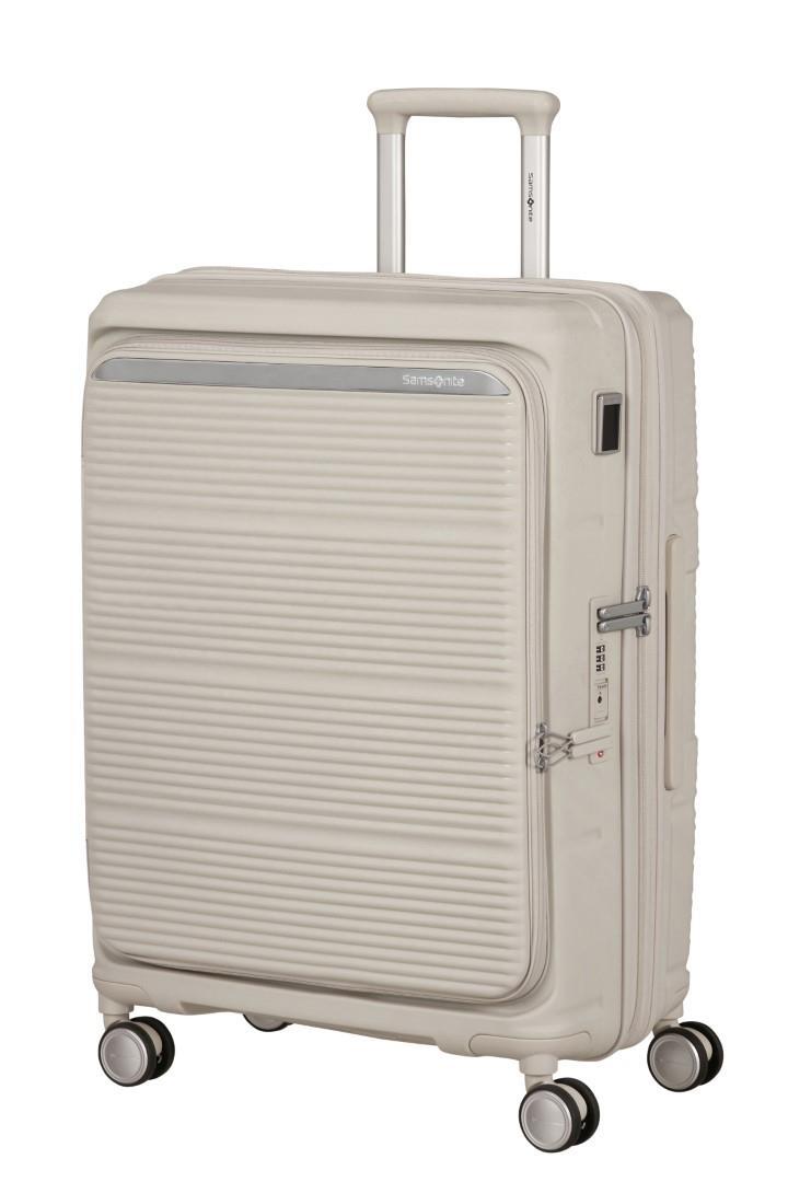 Samsonite - PARALUX HS 4Rad-Schalentrolley Spinner 67 Exp M Sp Stone Grey Hellgrau von Samsonite