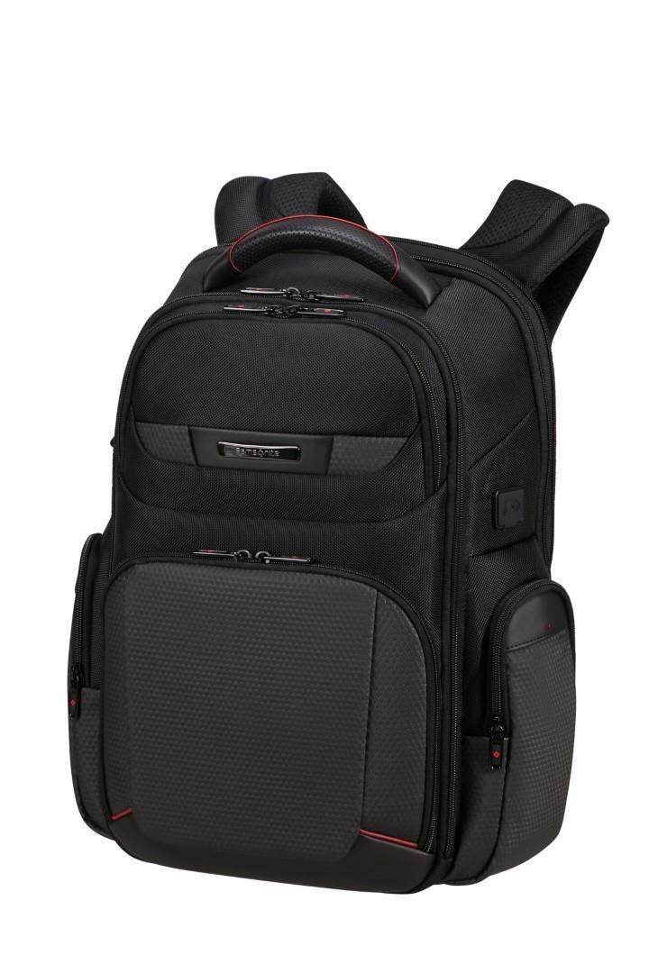 Samsonite - PRO-DLX 6 Computerrucksack Backpack 3V 15,6 Charcoal-Red schwarz/rot von Samsonite