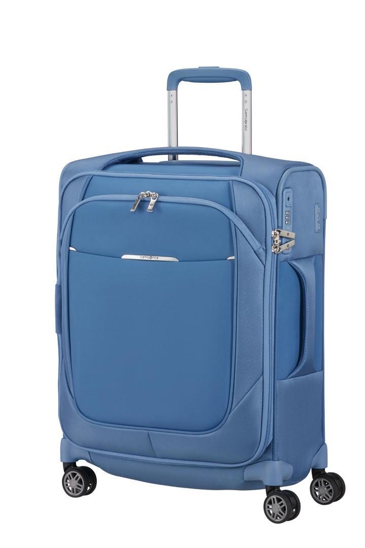 Samsonite - RE-LITE 4Rad-Weichgepäcktrolley Spinner 55 Exp Capri Blue Hellblau von Samsonite