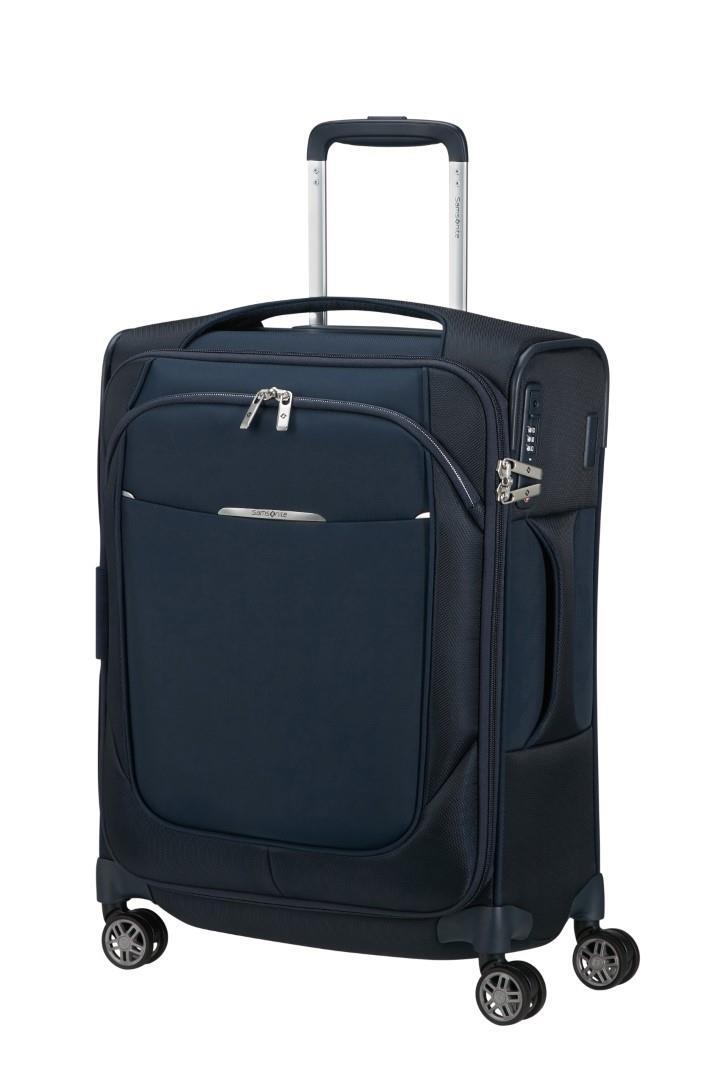 Samsonite - RE-LITE 4Rad-Weichgepäcktrolley Spinner 55 Exp Midnight Blue Blau von Samsonite